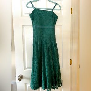 Emerald Green adjustable strap dress S